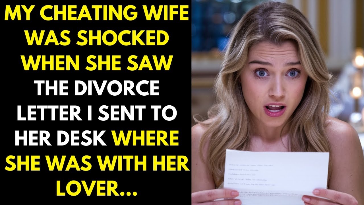 My cheating wife was shocked when the divorce letter arrived at her dinner table with her lover...