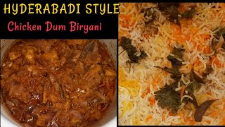 HYDERABADI CHICKEN DUM BIRYANI RECIPE IN TAMIL|HYDERABADI CHICKEN DUM BIRYANI|CHICKEN DUM BIRYANI