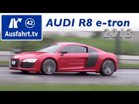 Probefahrt und Fahrbericht zum 2013 Audi R8 e-tron / Test / Review / Erfahrungen