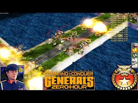 China Nuke 1vs5 China Generals | Command & Conquer Generals Zero Hour