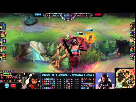 CBLOL 2015 - Kabum x Dexterity - Jogo 1 - S3 D1 (Melhores Momentos)