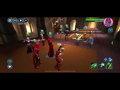 Nightsisters w/Merrin vs GG w/Droidika omicron - SWGOH TW