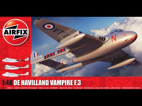 In Box Review : De Havilland Vampire F.3 : Airfix : 1/48 Scale Model