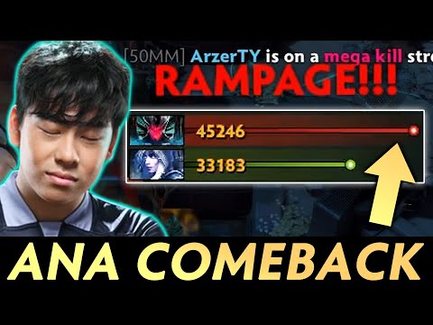 Ana COMEBACK vs SUPER FARMED Rampage Terrorblade