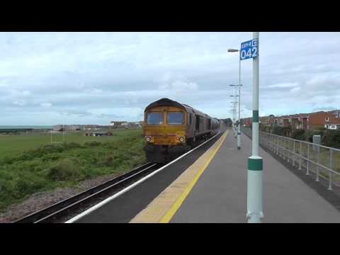 GBRf 66724 + 66738 Depart Seaford Working 3W91 RHTT - 18/10/16
