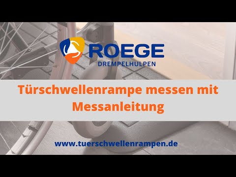 Türschwellenrampe messen mit Messanleitung