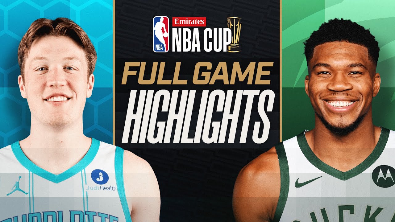 HORNETS at BUCKS | EMIRATES NBA CUP 🏆 | FULL GAME HIGHLIGHTS | November 14, 2025