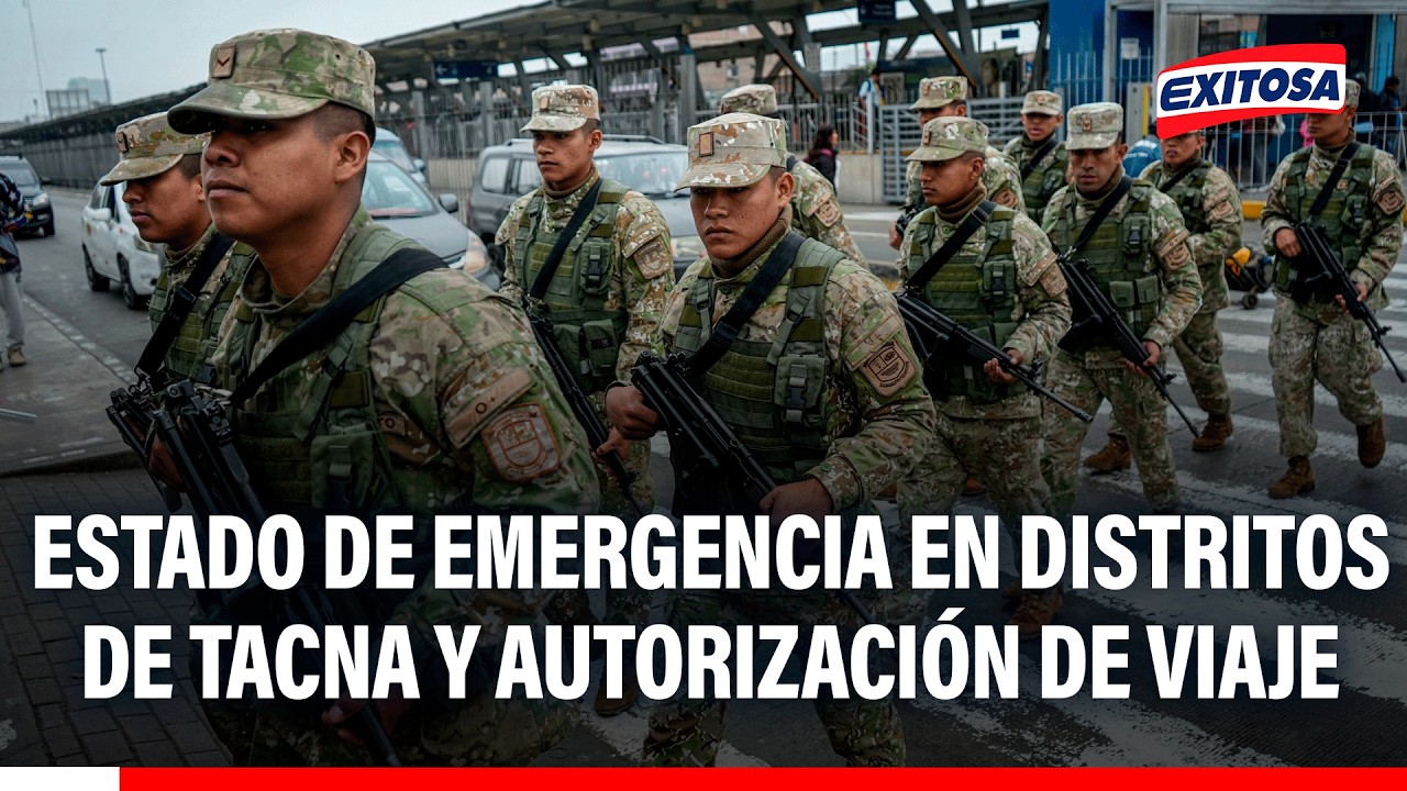 🔴🔵 Estado de emergencia en distritos de Tacna y autorización de viaje oficial a Francia