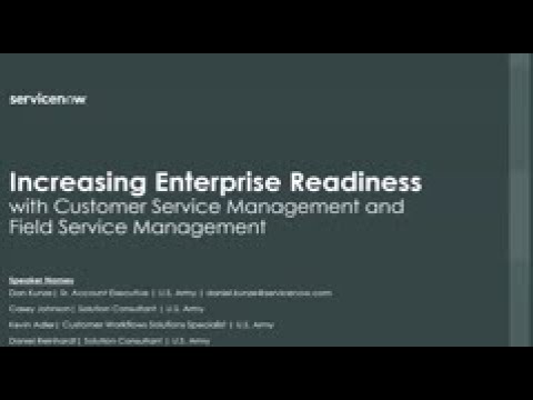 ServiceNow Army Webinar Digitally Transforming Field Facilities ...