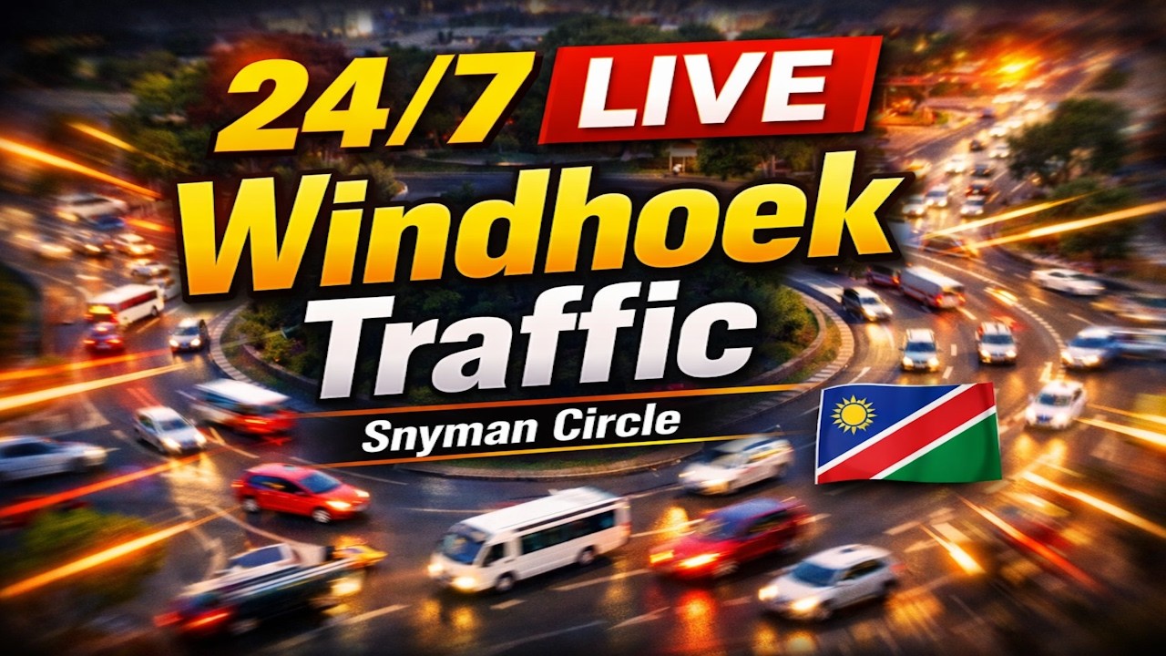 Live webcam view of Windhoek City Traffic Circle
