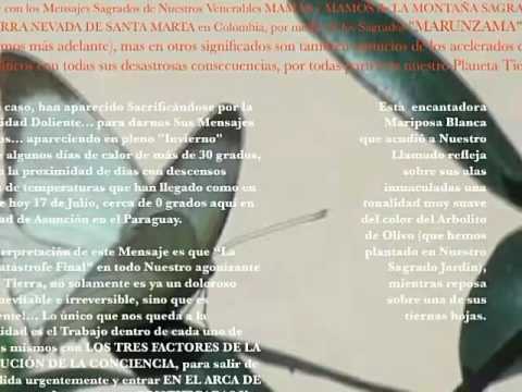 LA SAGRADA MARUNZAMA  EL MENSAJE DE  LAS MARIPOSAS BLANCAS  Y LA ESPLENDOROSA  Y CELESTIAL  MARIPOSA