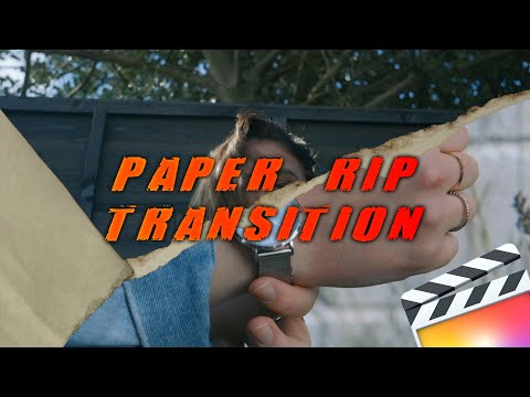 How To Create A PAPER RIP TRANSITION EFFECT In Final Cut Pro X (NO PLUGINS)