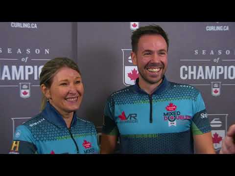 2018 Canad Inns Canadian Mixed Doubles Trials - Media Scrum - Draw 4