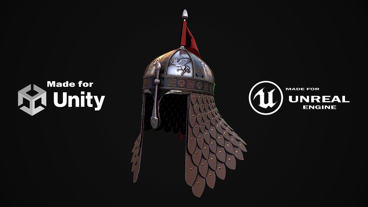 Medieval Helmet 4 3D Model