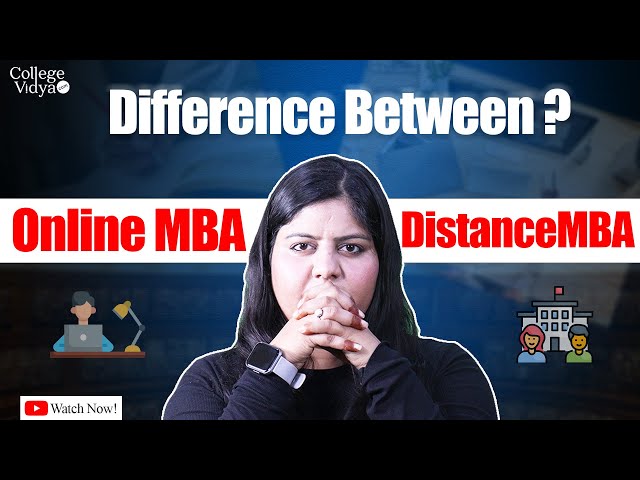 Difference Between Online MBA & Distance MBA| 8 difference| Complete Details in Hindi| Ads Free
