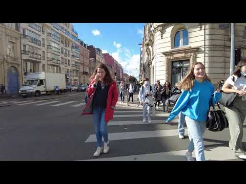 Walking in Lille (Nord), France, in 4K 60 Fps