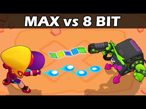 MAX vs 8 BIT | Héroe VS Villano | Brawl Stars