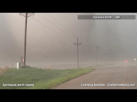 06-20-2025 Spiritwood, ND - Close Range Tornado