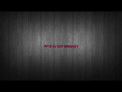 What is taint analysis?