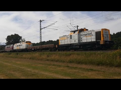 Züge im Blockabstand - Intercity Testfahrt, SGL V 200, Werbe Vectrons uvm. in Hauneck Johannesberg