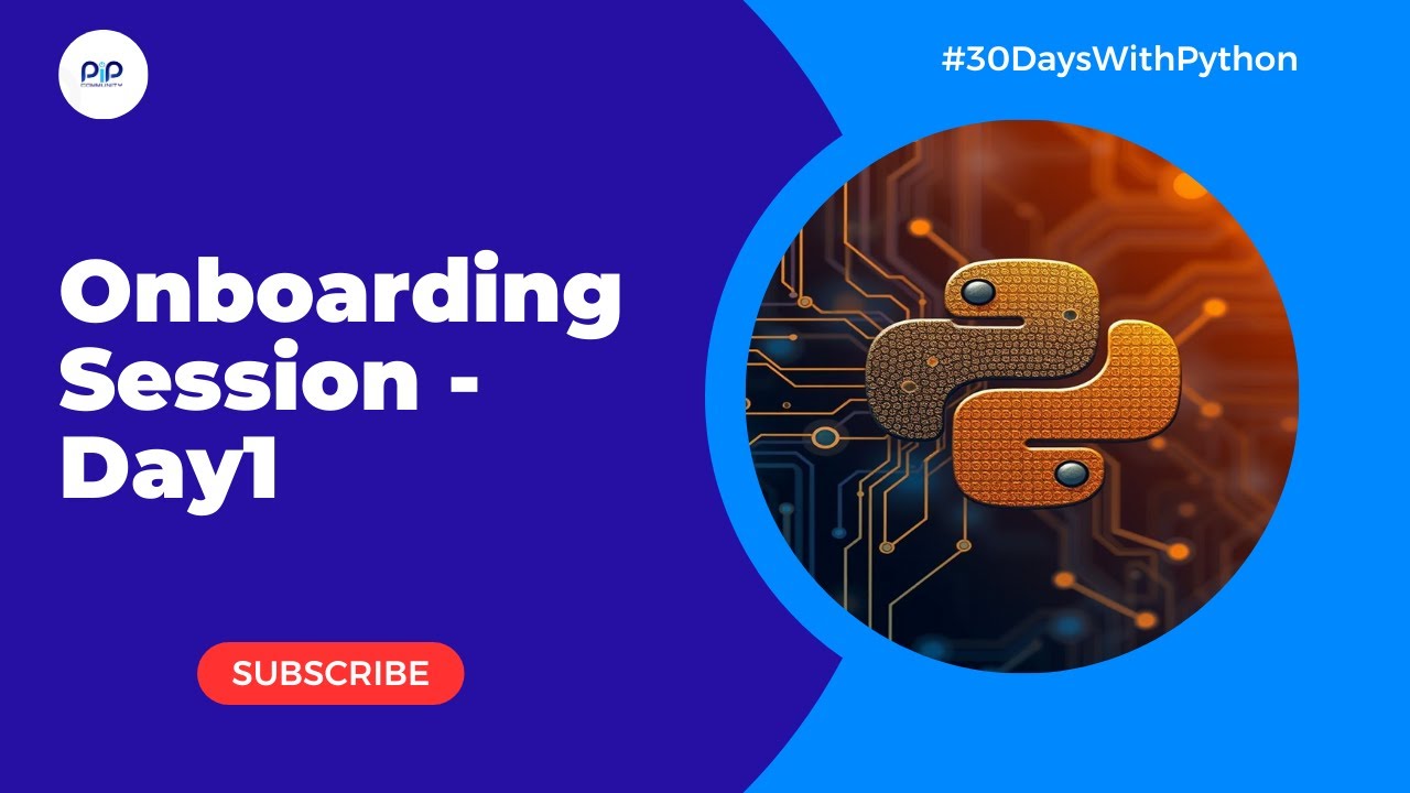 Python Onboarding Session - Day1