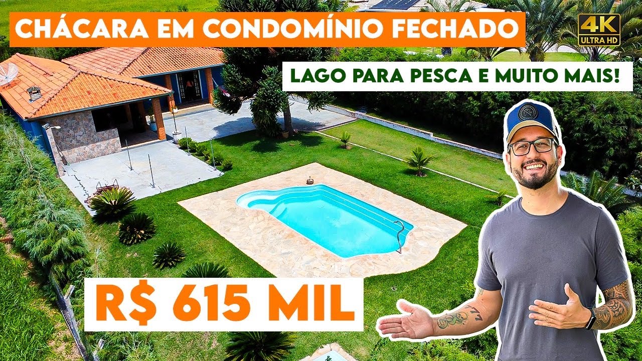 CHÁCARA em CONDOMÍNIO R$615mil (FINANCIA)