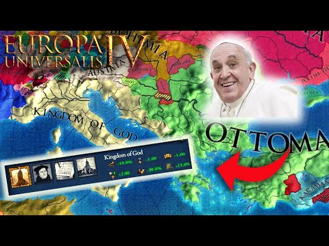 EU4 1.34 The Papal States Guide - EXCOMMUNICATION Is OP & How To Form The KINGDOM OF GOD