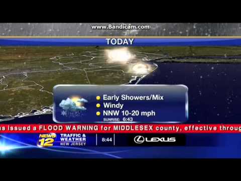 News 12 New Jersey Traffic and Weather 3/31/2014: First Jerry Manziello Forecast