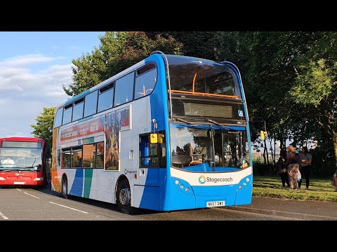 DIVERSION THRASH: Route X34 | NK57DWX/19211 - Stagecoach North East: ADL Enviro 400