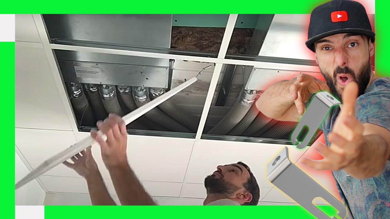 🔰 Cómo Montar FALSO Techo DESMONTABLE de Escayola ➤ ( Cielo raso)