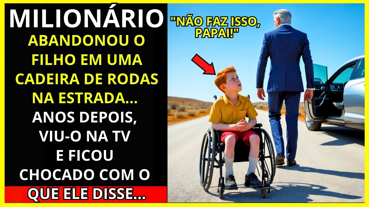 MILIONÁRIO ABANDONOU SEU FILHO CADEIRANTE EM UMA ESTRADA E ANOS DEPOIS O VIU NA TV...