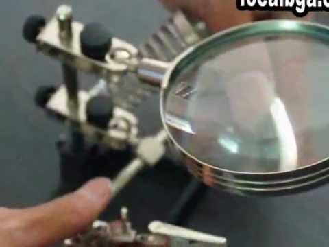 3 in 1 Rework Tool with Magnifier Soldering Iron Stand Clamp