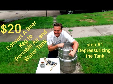 Build a Pressurized air/ water tank for marine, and farm use Video#1 DEPRESSURIZE TANK