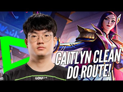 É ABSURDO COMO ELE JOGA NO LIMITE DE CAITLYN, LOUD ROUTE!