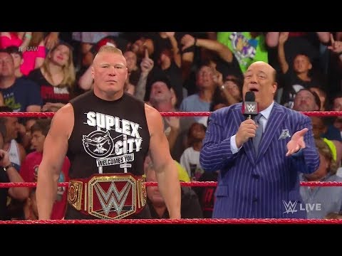 LIVE REACTION BROCK LESNAR KICKS OF RAW JULY 15