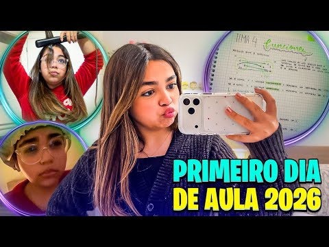 MEU PRIMEIRO DIA DE AULA EM 2026!