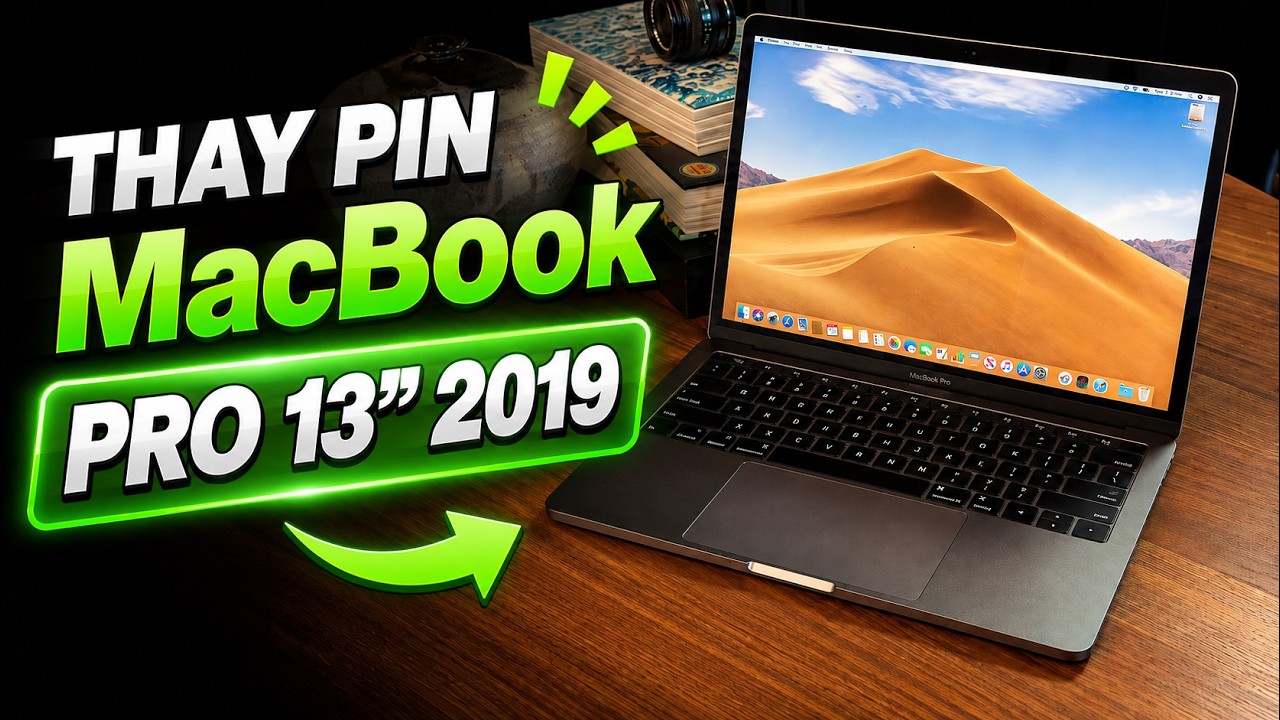 Video Thay Pin MacBook Pro 13 inch A1989 (2018, 2019)