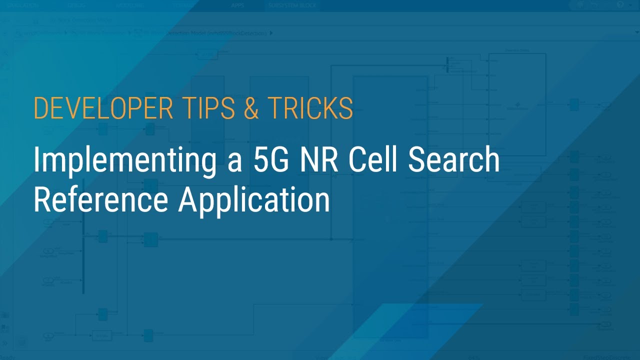 Implementing a 5G NR Cell Search Reference Application