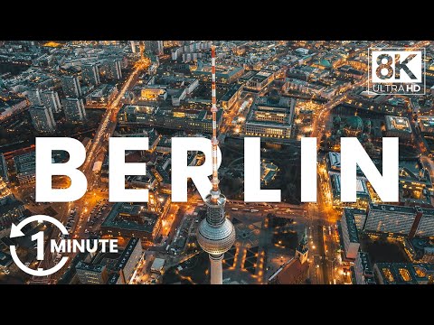 EXPLORE BERLIN in UNDER 1 minute - TOP sightseeing spots in true 8K Ultra HD