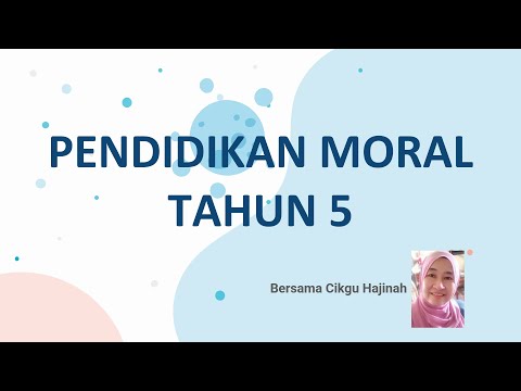 Pendidikan Moral Tahun 5 Kesederhanaan