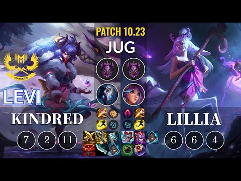 GAM Levi Kindred vs Lillia Jungle - KR Patch 10.23