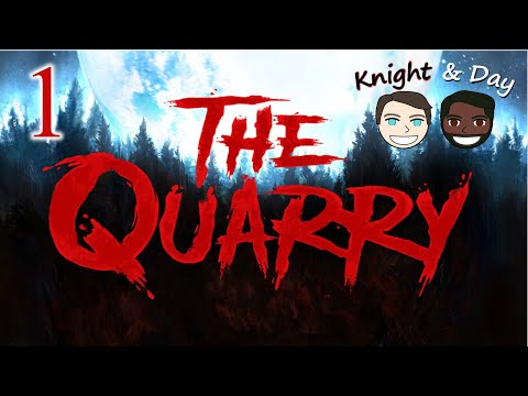Let's Play The Quarry Blind Couch Co-op Walkthrough Part 1 - Well This Started Out Real Creepy