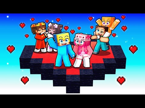 Ukri und Lea sind auf einem HERZ BLOCK in Minecraft!