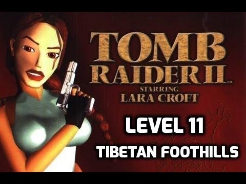 Tomb Raider 2 Walkthrough - Level 11 - Tibet - Tibetan Foothills - Part 1 - All Secrets
