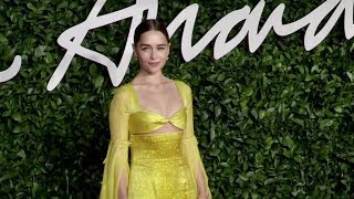 Emilia Clarke, Ellie Goulding and more on the red carpet for the British Fashion Awards