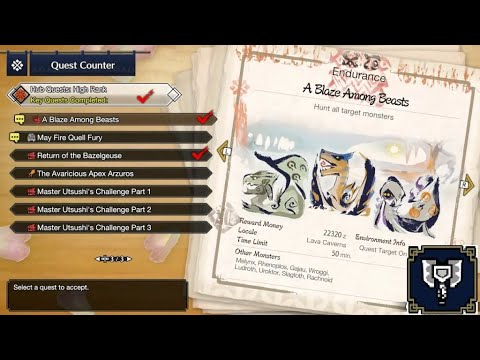 MHRise Charge Blade solo Fight A blaze among Beast