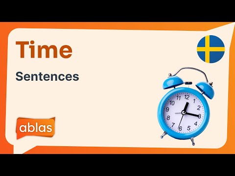 Time | Swedish Example Sentence List