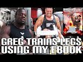 CRAZY LEG WORKOUT WITH GREG DOUCETTE USING MY EBOOK