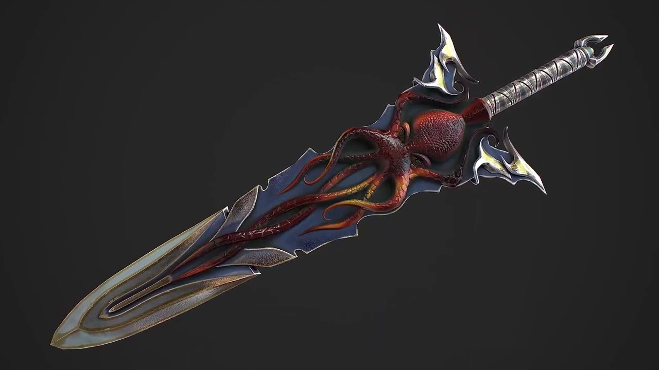 Fantasy Sword 15 3D Model