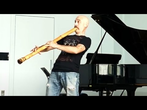 3.02 Ikegami Jinashi Shakuhachi- Improvisation 尺八 Cornelius Boots- Ford Hall IU Music School 9.19.22